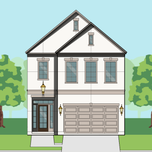 Two Story Townhome Plan F0321 A1