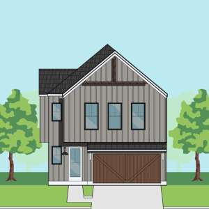 Two Story Home Plan E9007 E1