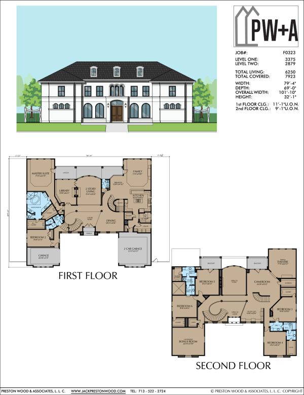 Two Story Urban Home Plan F0323