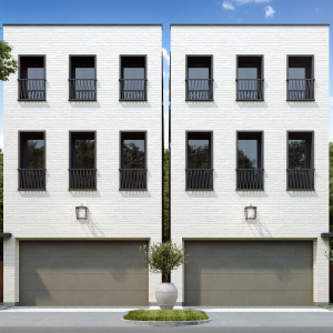 Three Story Townhome Plan F1059 A1.1