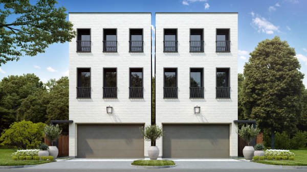 Three Story Townhome Plan F1059 A1.1