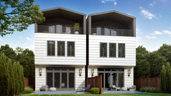 Three Story Townhome Plan F1059 A1.1