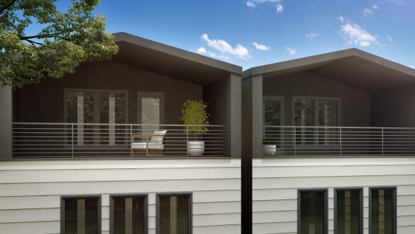 Three Story Townhome Plan F1059 A1.1