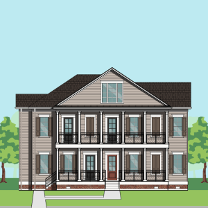 2 1/2 Story Townhome Plan F1061 C1.1