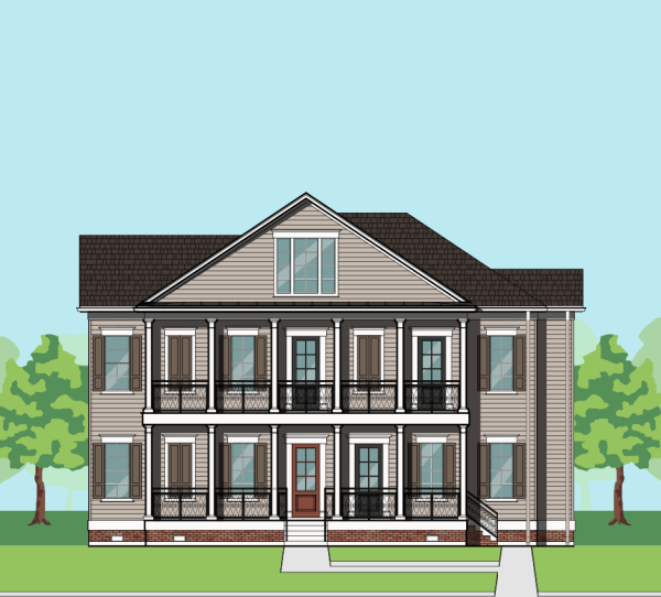 2 1/2 Story Townhome Plan F1061 C1.1