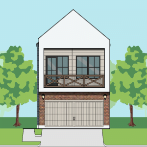Two Story Townhome Plan F1127 B1