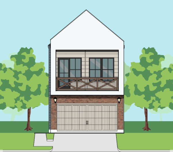 Two Story Townhome Plan F1127 B1