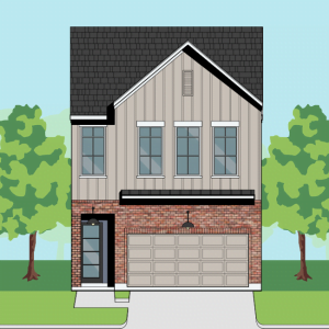 Two Story Townhome Plan F1138 A1.3