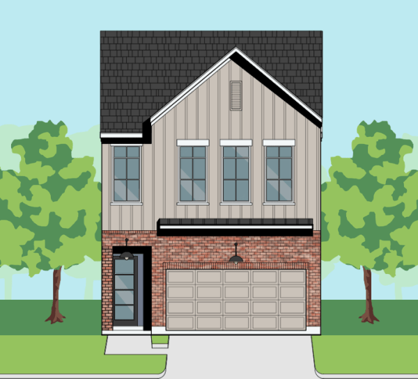 Two Story Townhome Plan F1138 A1.3