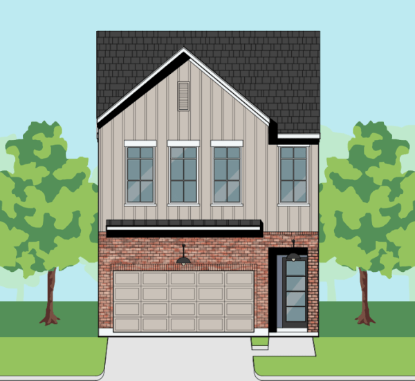 Two Story Townhome Plan F1138 A1.3