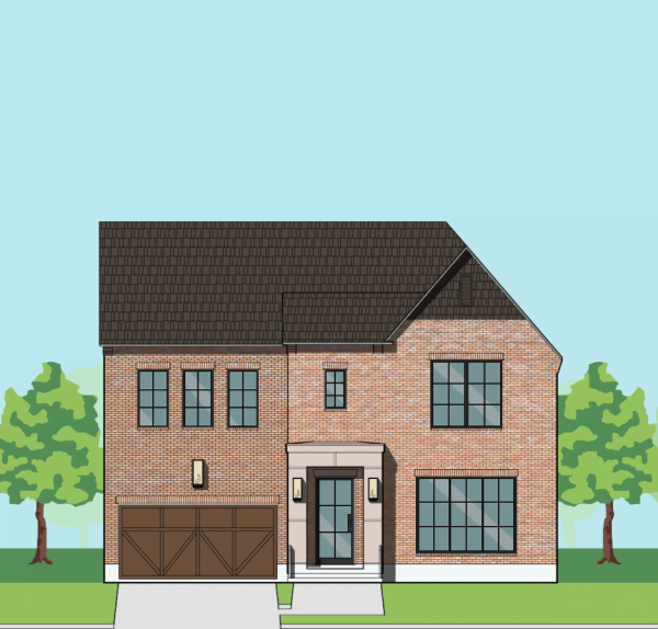 Two Story Urban Home Plan F1143