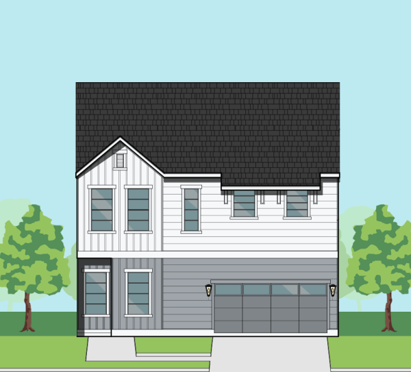 Two Story Townhome Plan F1169 B1.1
