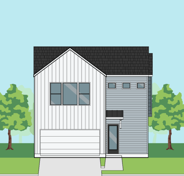 Two Story Townhome Plan F1213 B1