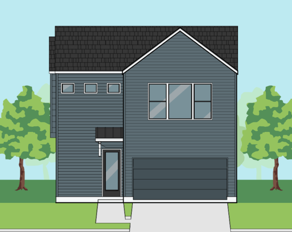 Two Story Townhome Plan F1213 B1