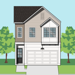Two Story Townhome Plan F1214 B1.1