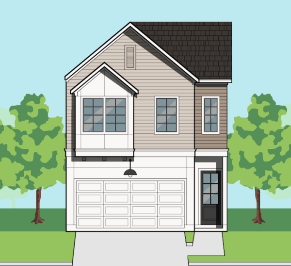 Two Story Townhome Plan F1214 B1.1