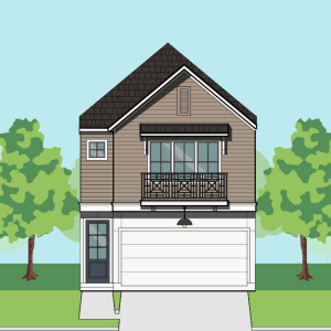 Two Story Townhome Plan F1214 C1.1