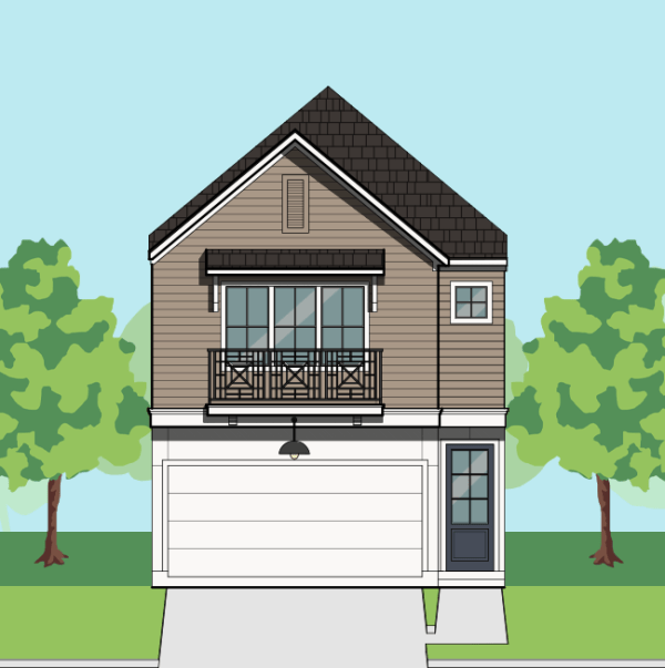Two Story Townhome Plan F1214 C1.1