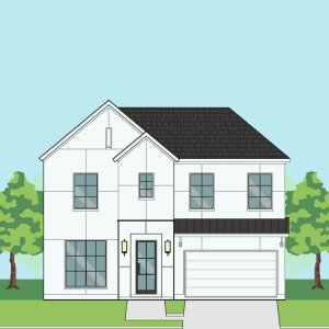 Two Story Urban Home Plan F1221