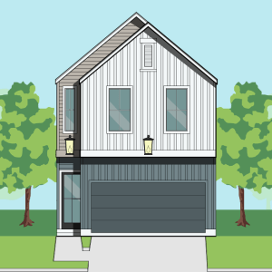Two Story Townhome Plan F1229 B1.1
