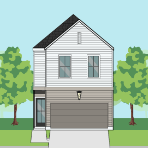 Two Story Townhome Plan F1229 D1