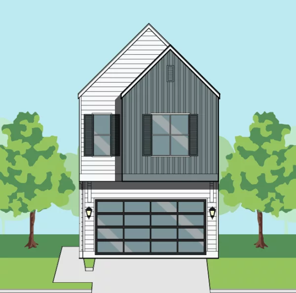 Two Story Townhome Plan F1230 B1.1