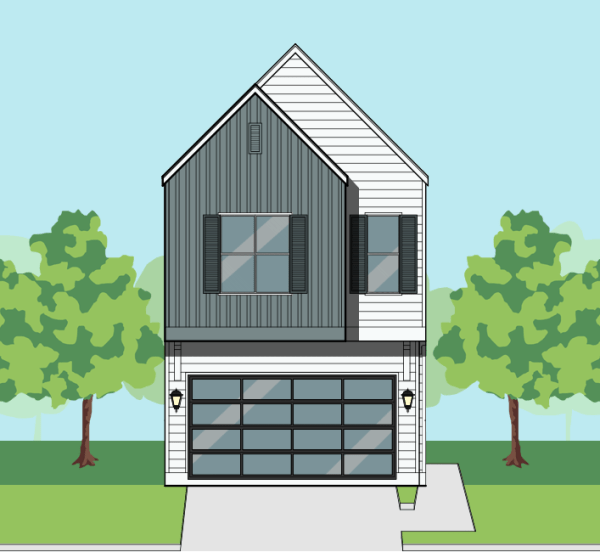 Two Story Townhome Plan F1230 B1.1
