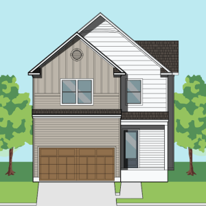 Two Story Townhome Plan F1239 B1.1