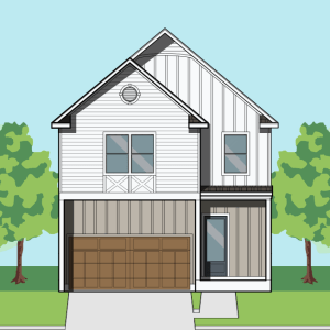 Two Story Townhome Plan F1239 F1