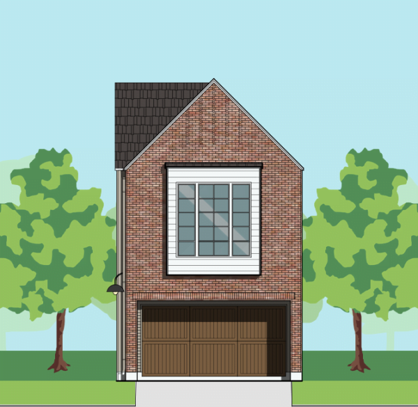 Two Story Townhome Plan F1258 A1.1
