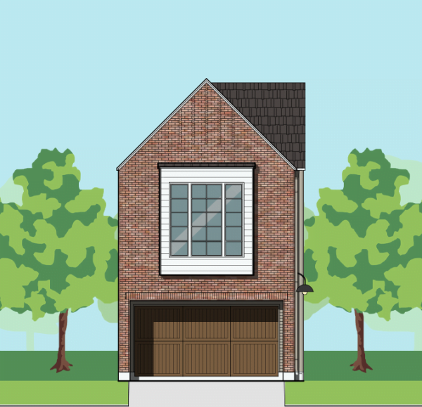 Two Story Townhome Plan F1258 A1.1
