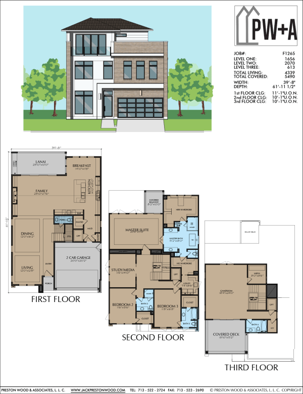 2 1/2 Story Urban Home Plan F1265