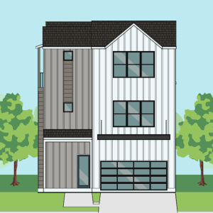 2 1/2 Story Urban Home Plan F1281 A1.1