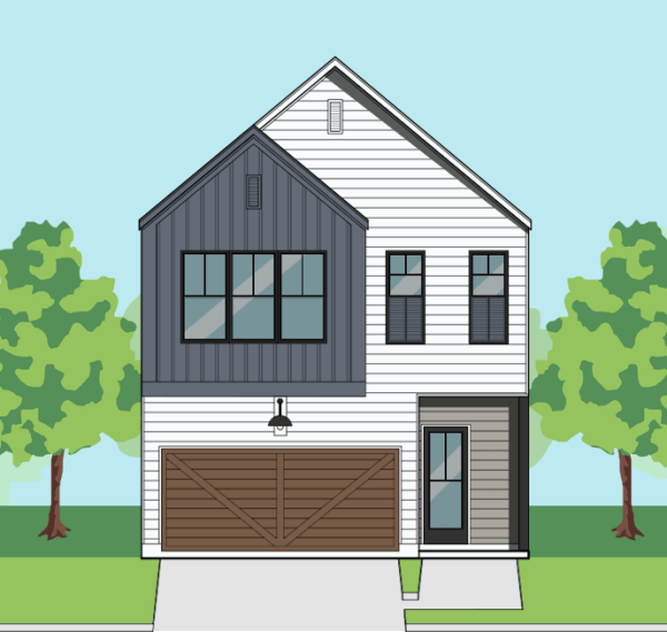 Two Story Townhome Plan F1283 A1.1
