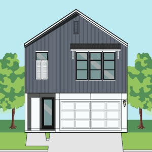 Two Story Townhome Plan F1283 C1.1