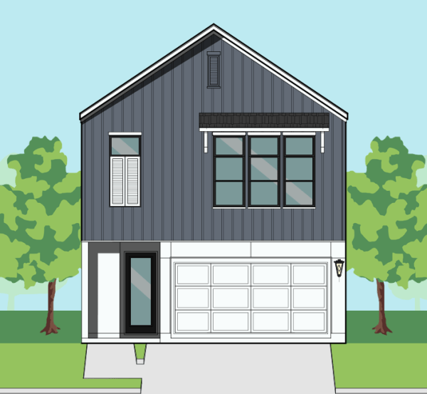 Two Story Townhome Plan F1283 C1.1