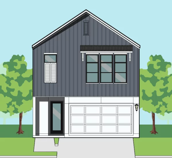 Two Story Townhome Plan F1283 C1.1