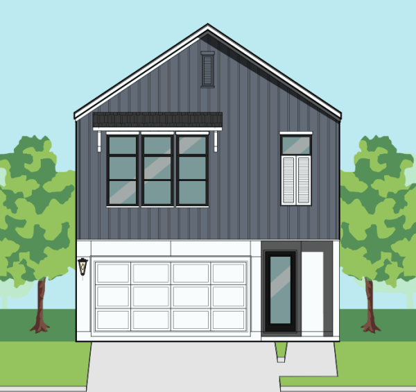 Two Story Townhome Plan F1283 C1.1