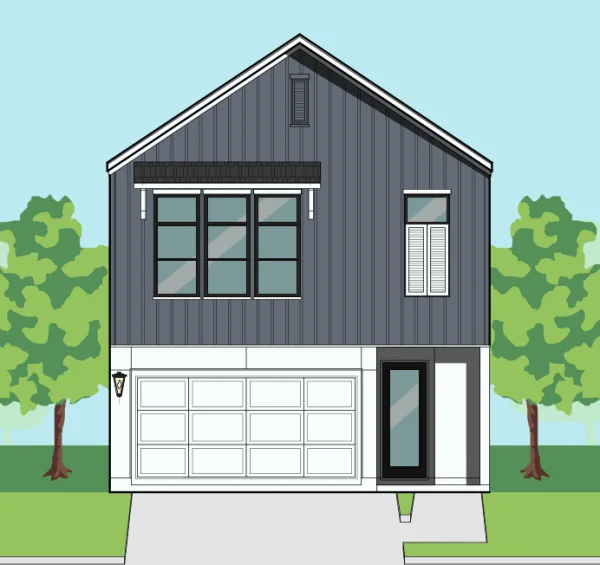 Two Story Townhome Plan F1283 C1.1