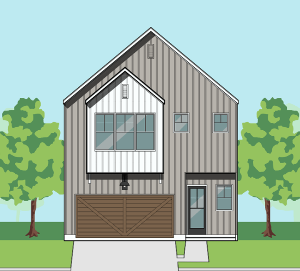 Two Story Townhome Plan F1292 B1.1