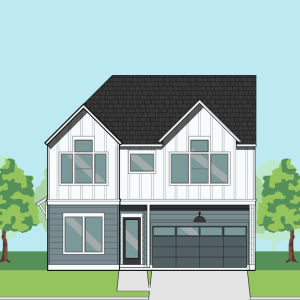 Two Story Townhome Plan F1294 A1.1