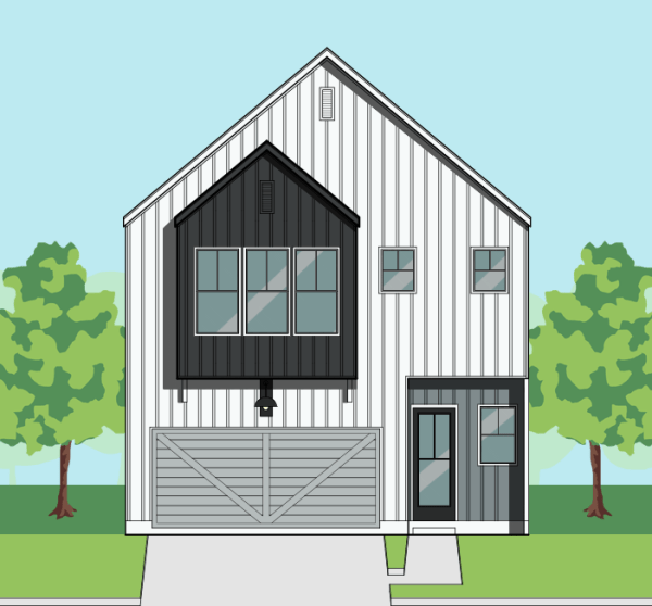 Two Story Townhome Plan F1301 A1.1