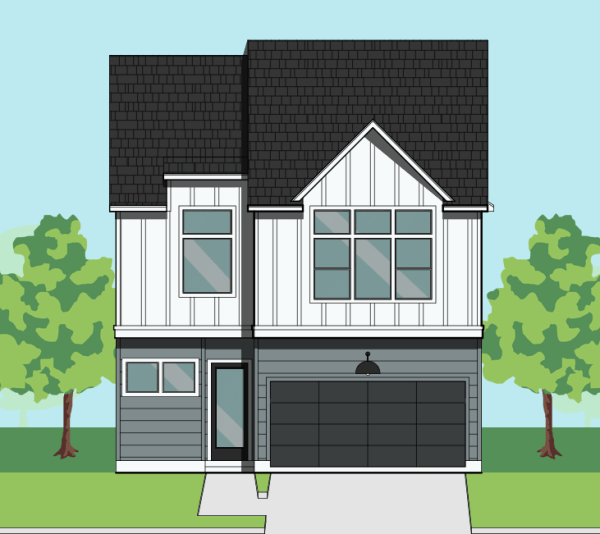 Two Story Townhome Plan F1301 B1.1