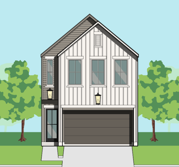 Two Story Townhome Plan F1305 B1