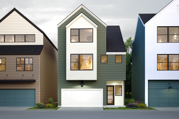 Three Story Townhome Plan F2003 F2.2