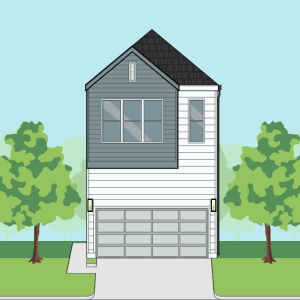 Two Story Townhome Plan F2005 A1.1