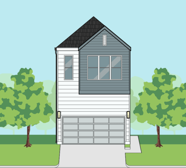 Two Story Townhome Plan F2005 A1.1
