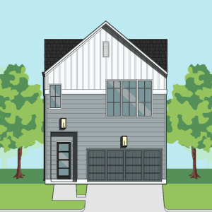 Two Story Townhome Plan F2010 B1.1