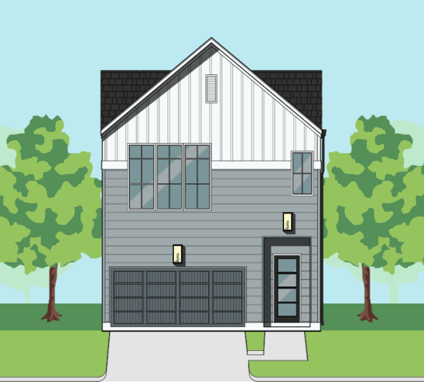 Two Story Townhome Plan F2010 B1.1
