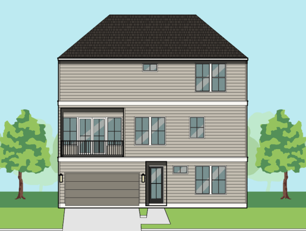 Three Story Townhome Plan F2014 A1.1